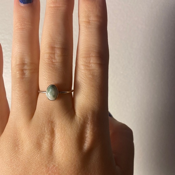 Jewelry - Silver tree agate ring 🌳